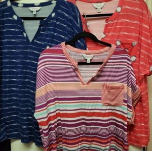 Plus size multiple tops